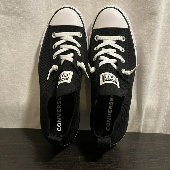 Converse Black and White Low-Top Sneakers - Picture 2 of 8